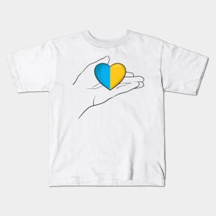 We support Ukraine Kids T-Shirt